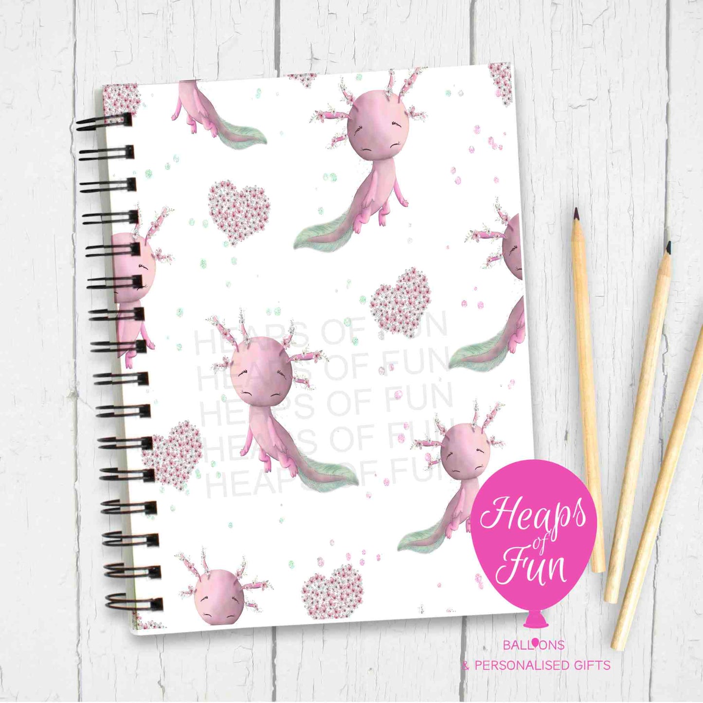 A5 Axolotl Notebook