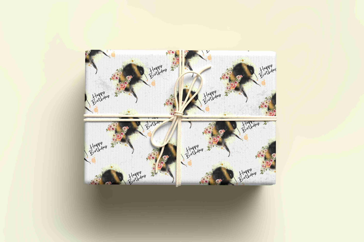 Bee Happy Birthday Wrapping Paper