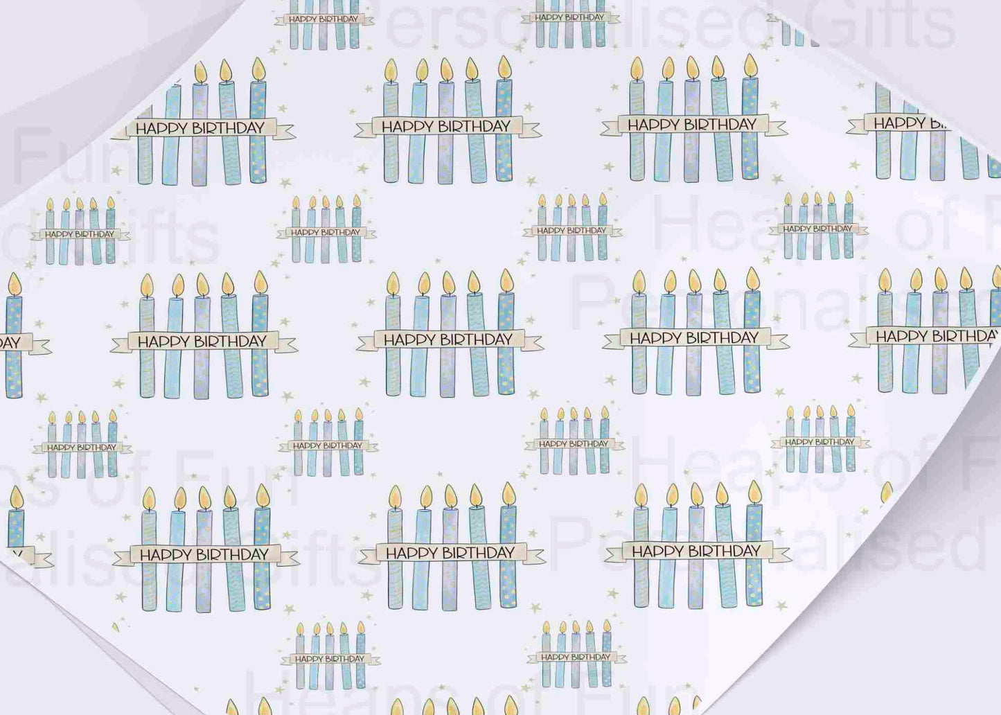 Birthday Candles Wrapping Paper