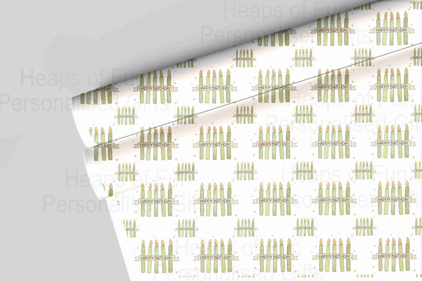 Birthday Candles Wrapping Paper