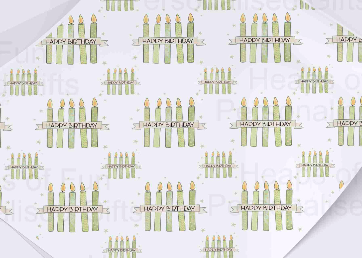 Birthday Candles Wrapping Paper