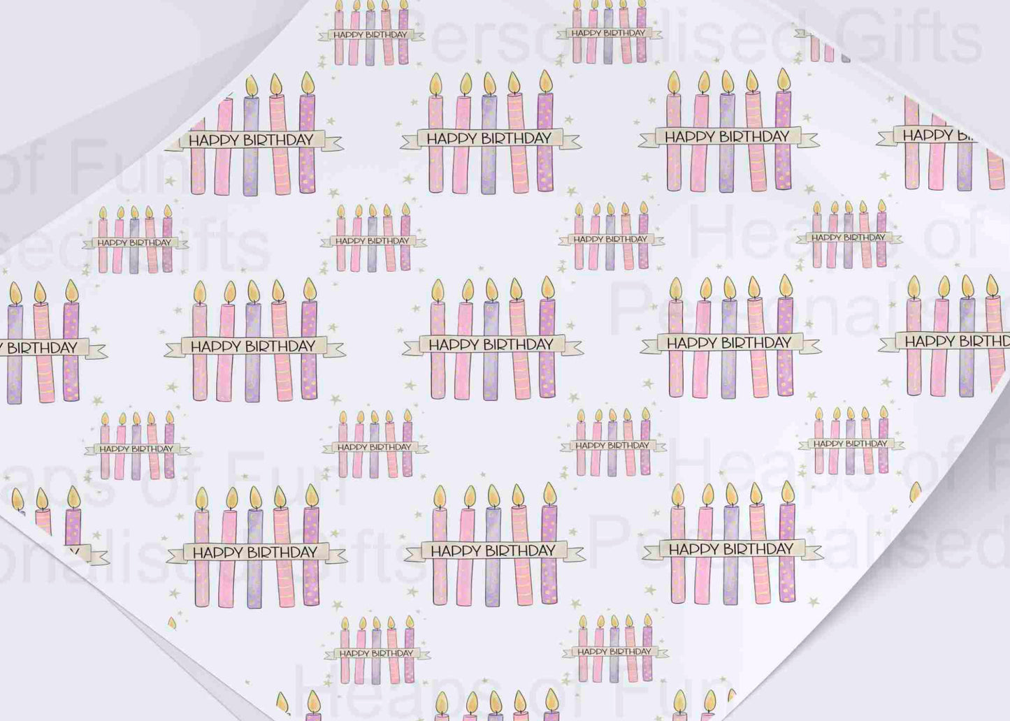 Birthday Candles Wrapping Paper