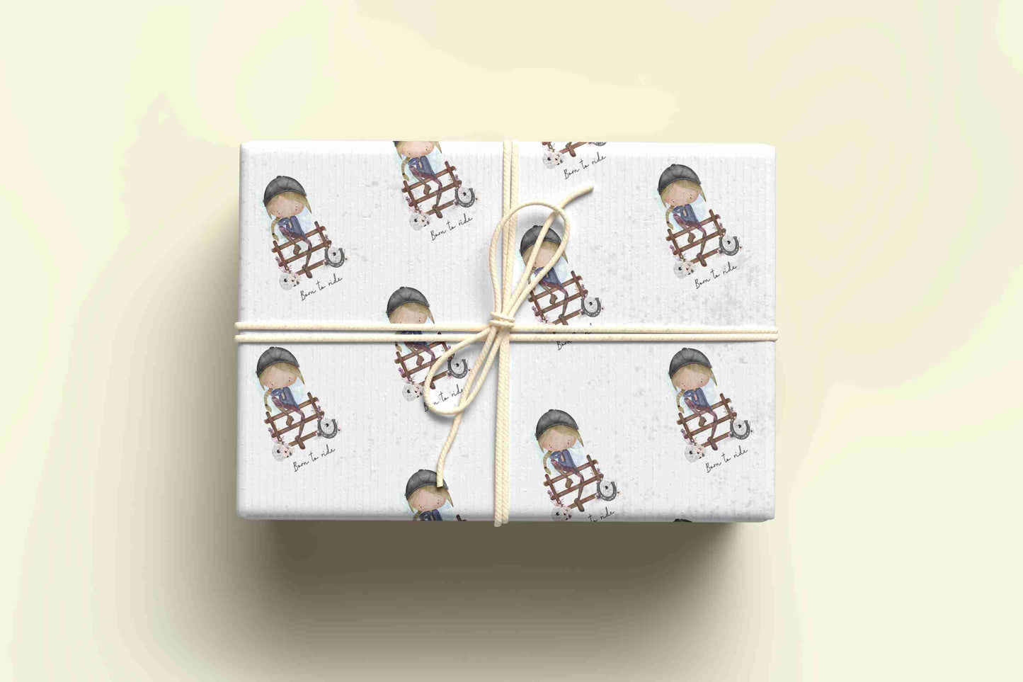 Born to Ride Happy Birthday Wrapping Paper