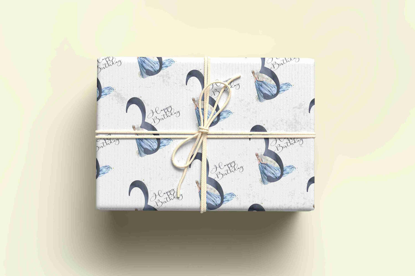 Personalised Cinderella Wrapping Paper Ages 1-9