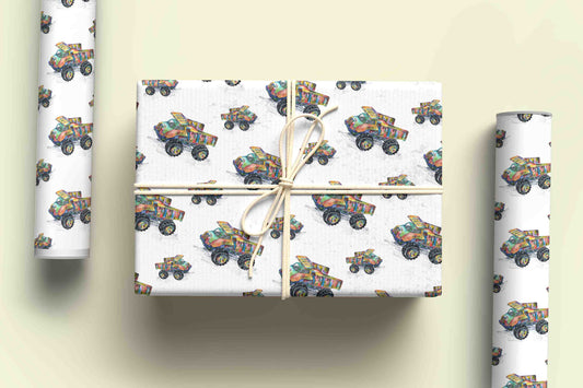 Dumper Truck Wrapping Paper