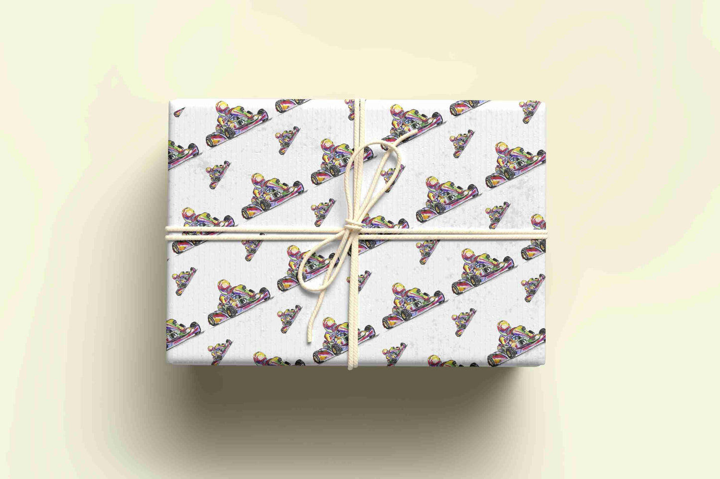Go Kart Themed  Wrapping Paper - For any occasion