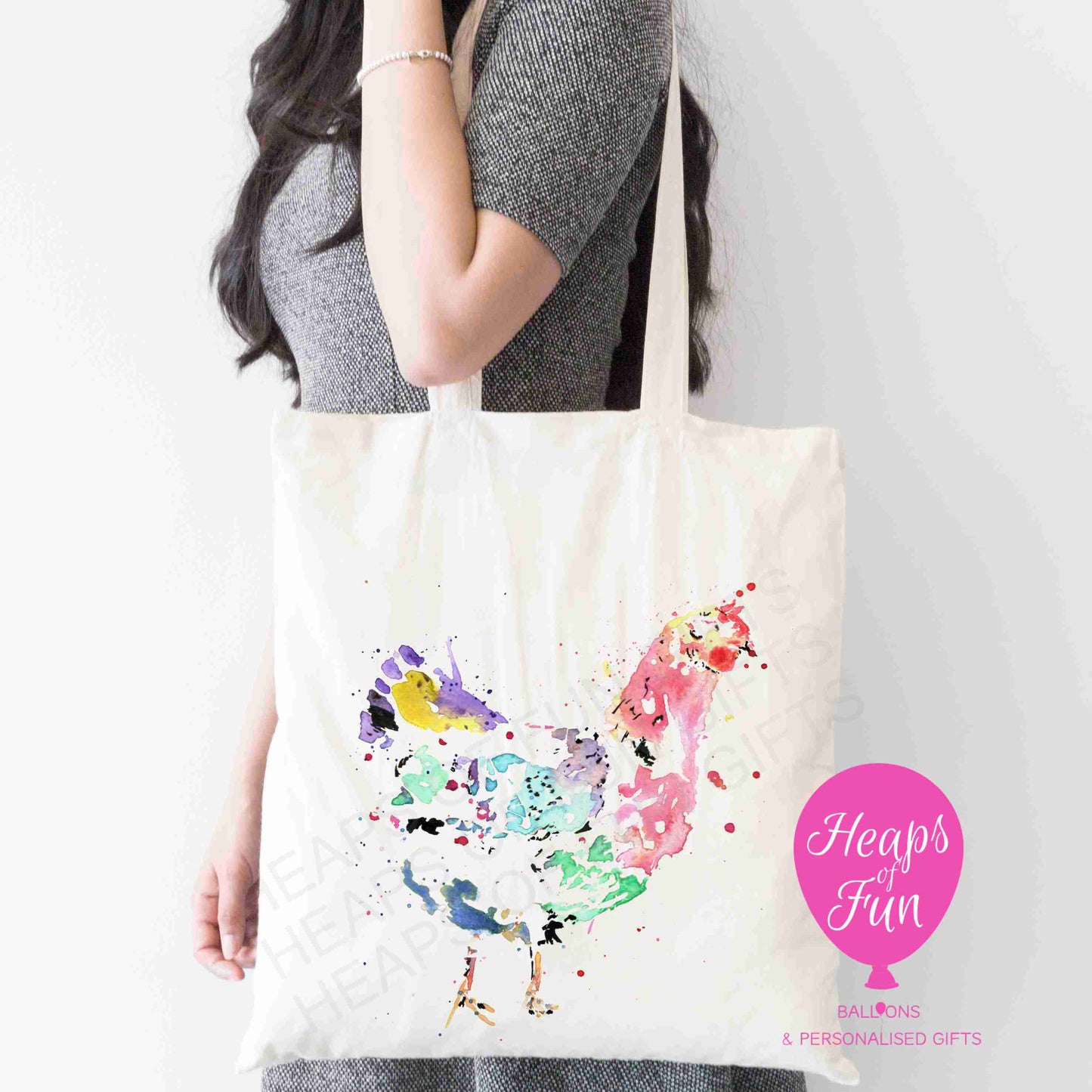 Colourful Hen (Chicken) Design Tote Bag – Charming, Durable & Eco-Friendly