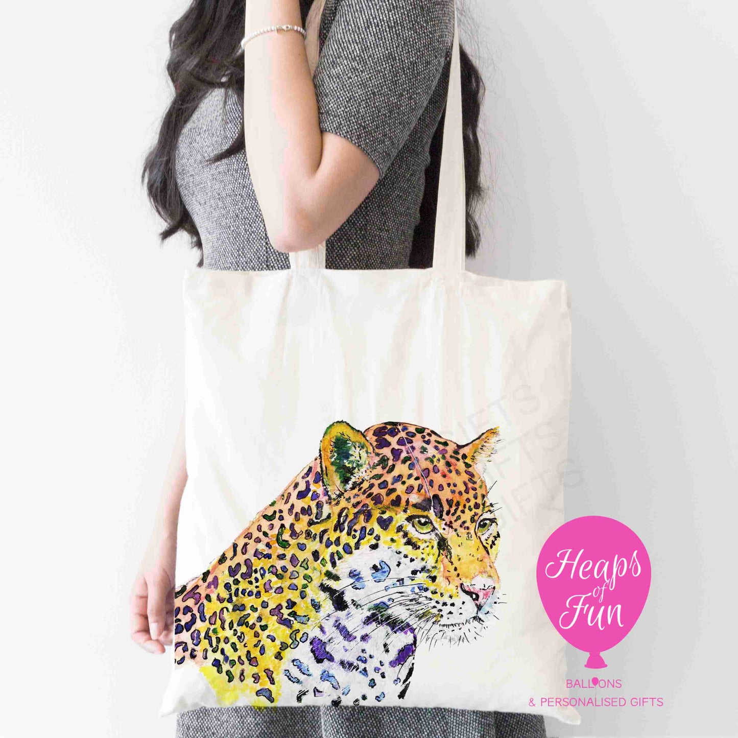Colourful Jaguar Design Tote Bag – Bold, Stylish & Eco-Friendly