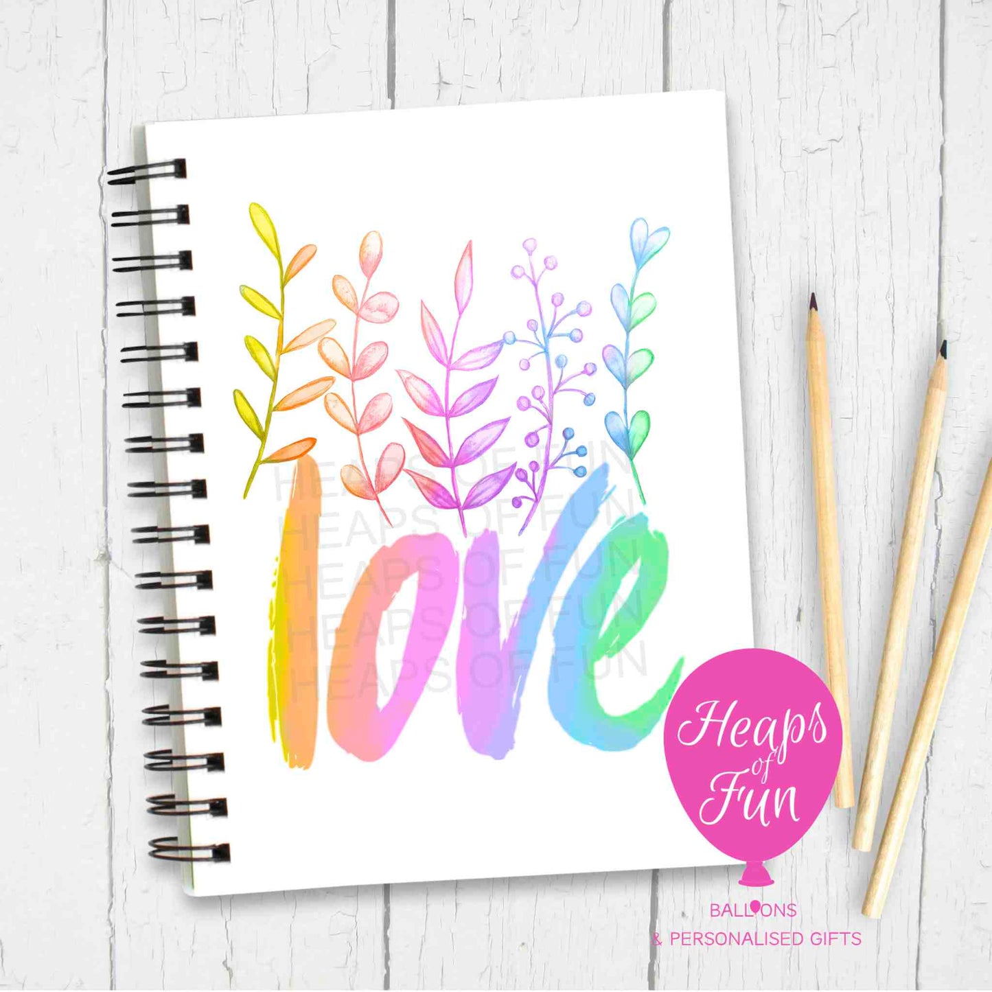 Love Notebook – Rainbow Inspirational Journal for Positivity & Mindfulness