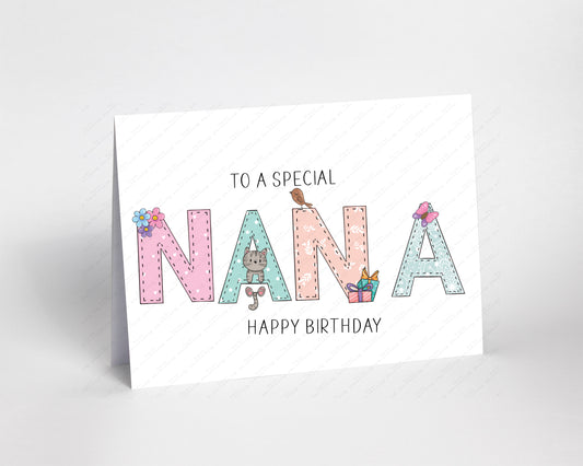 Special Nana Birthday Card