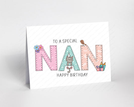Special Nan Birthday Card