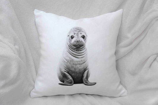 Sketchy Seal Cushion