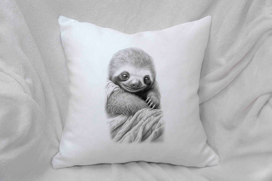 Sketchy Sloth Cushion