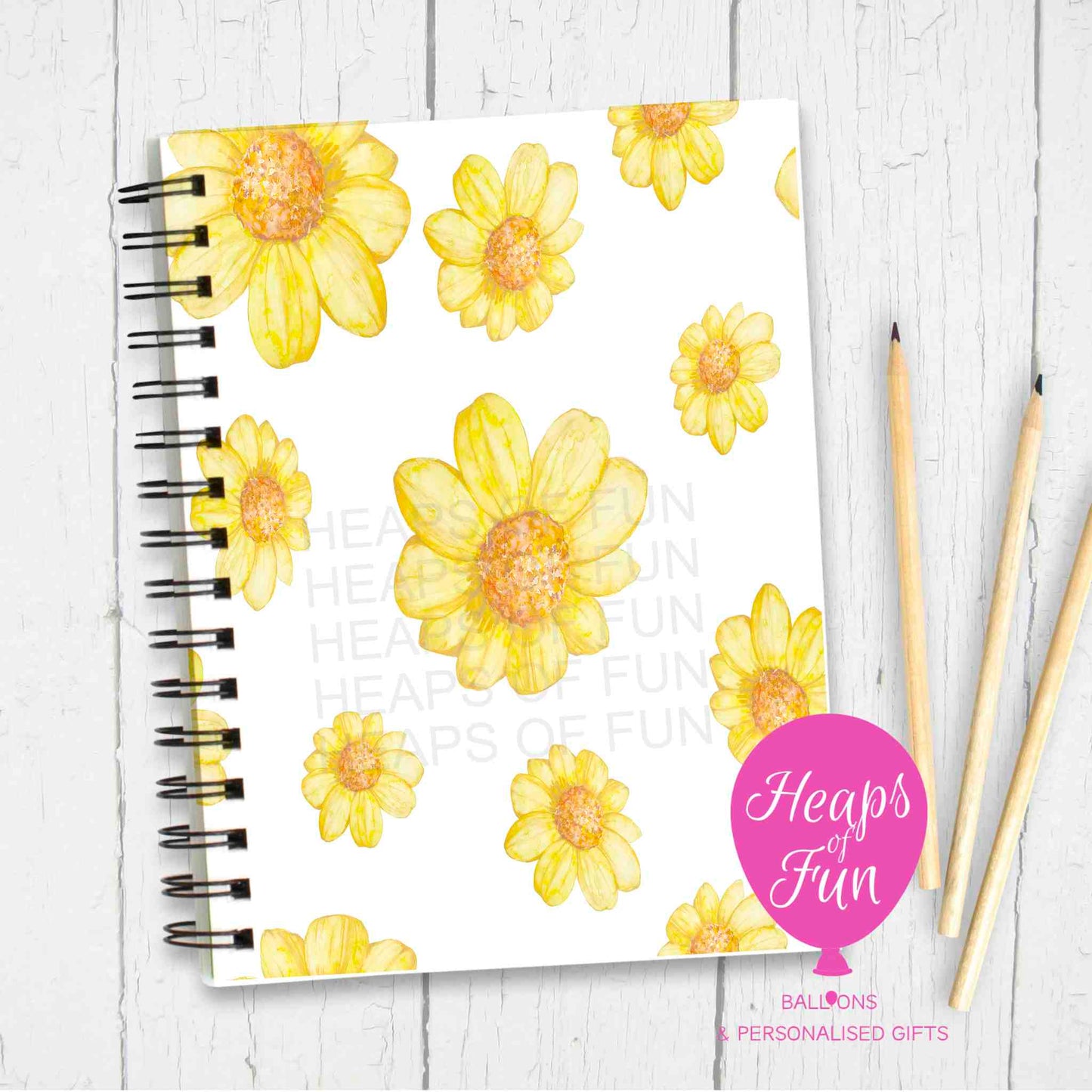 Sunflower Notebook – Cheerful Yellow Floral Journal