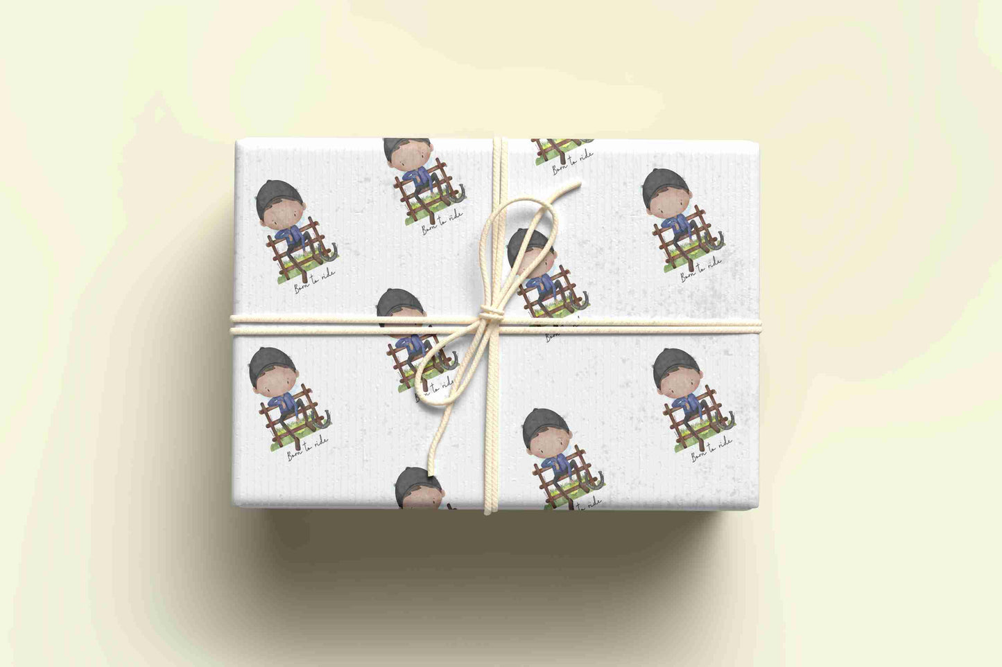 Born to Ride Happy Birthday Wrapping Paper