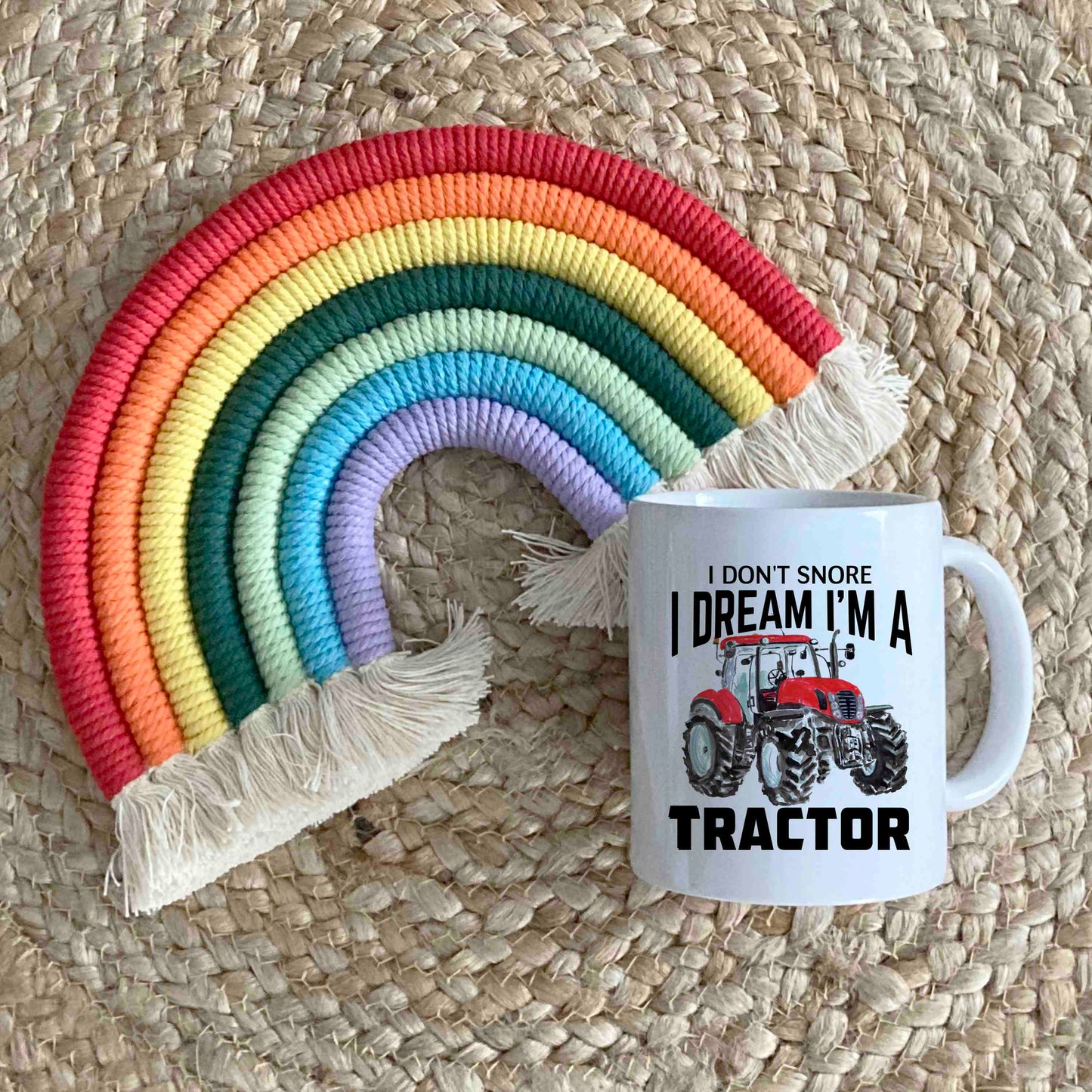 I Don’t Snore, I Dream I’m a Tractor Mug – Funny Farming Gift - Red Tractor