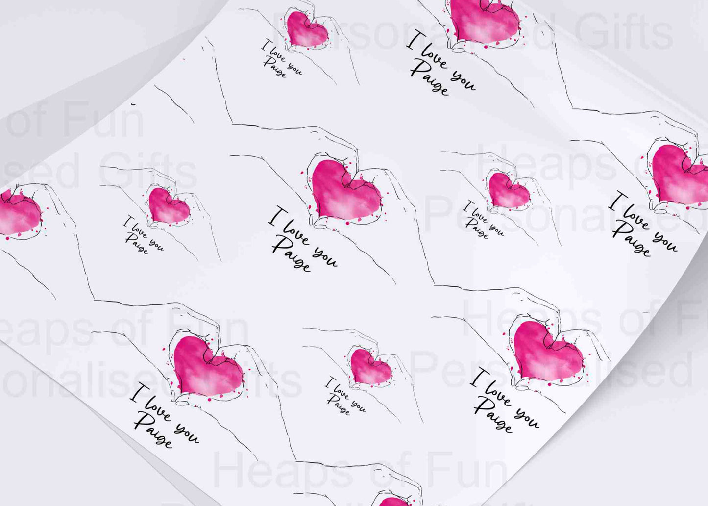 Hold Your Heart Valentine's Day Wrapping Paper