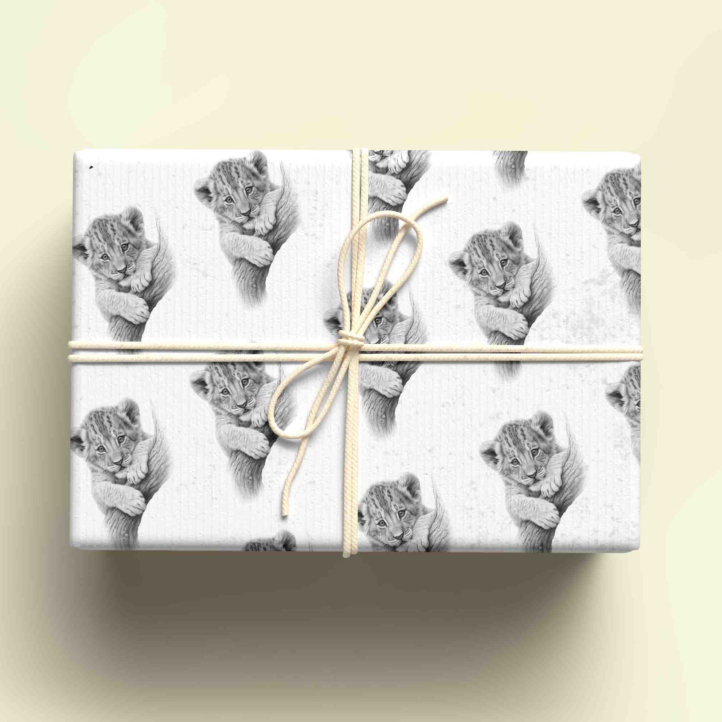 Sketchy Lion Cub Wrapping Paper - For any occasion