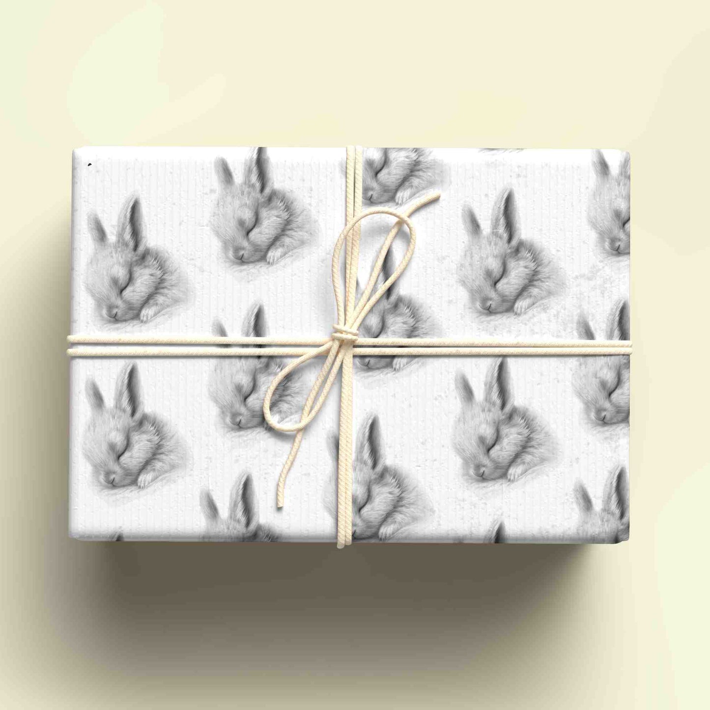 Sketchy Sleeping Bunny Wrapping Paper - For any occasion
