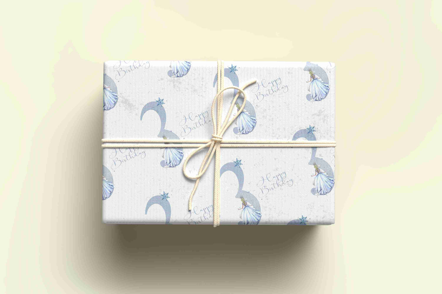 Personalised Snow Queen Wrapping Paper - Age 1 - 9