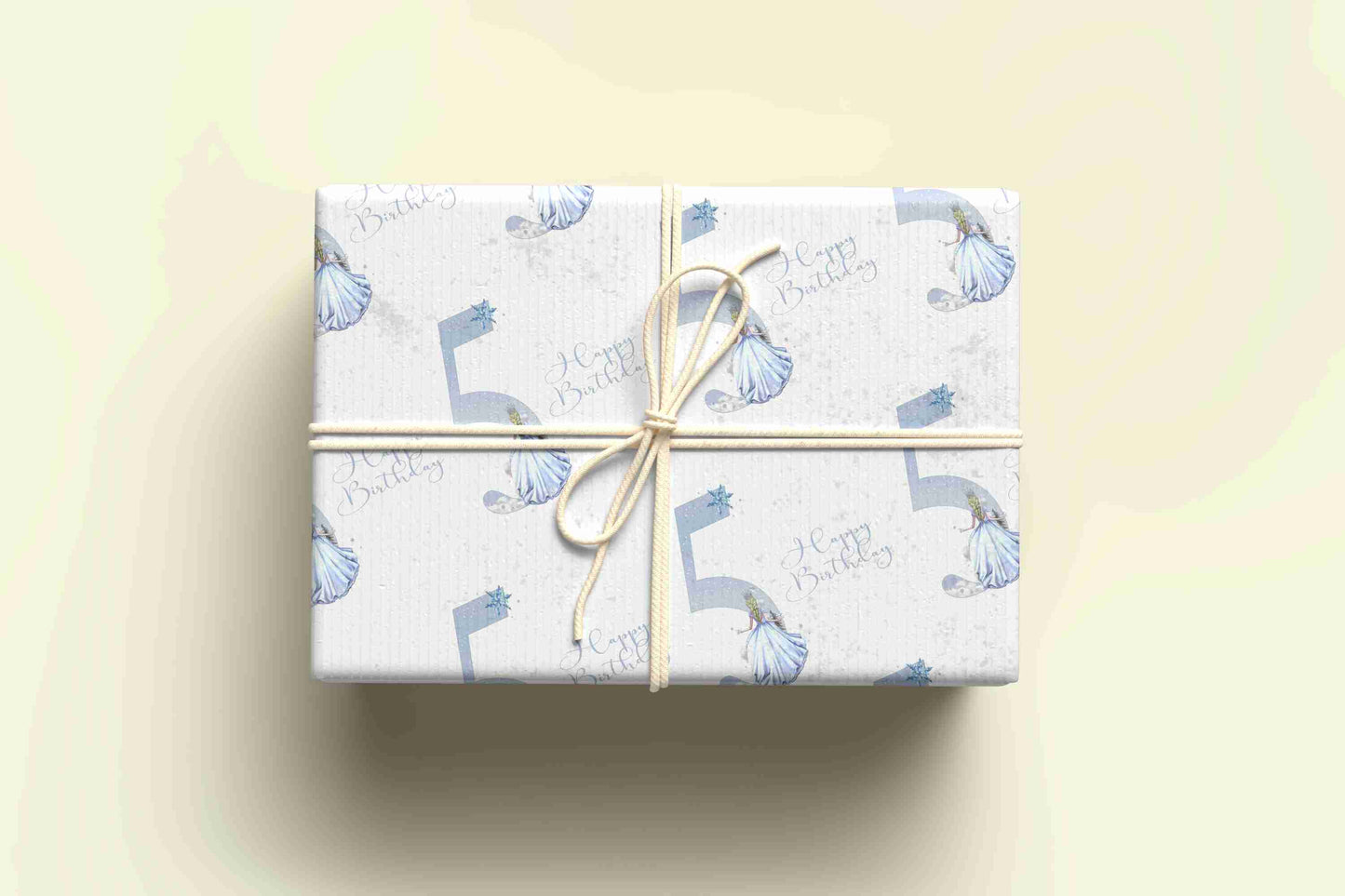 Personalised Snow Queen Wrapping Paper - Age 1 - 9