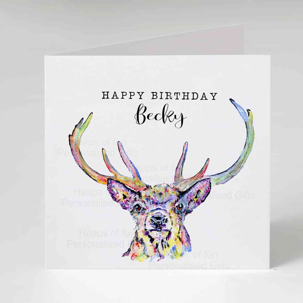 Stag Greeting Card - Any occasion