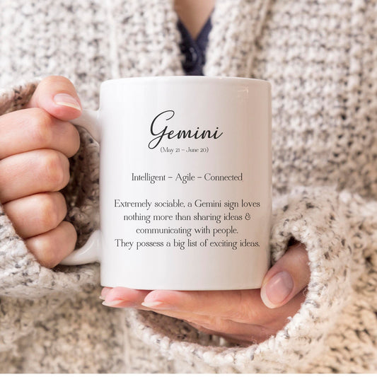 Gemini Star Sign Definition Mug