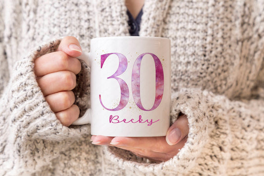 Personalised 30th Birthday Mug, 30th Birthday Gift, 30th Mug