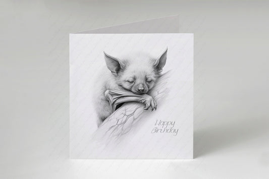 Bat Birthday Card - Personalised Bat Card
