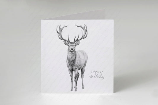 Stag Birthday Card - Personalised Stag Card