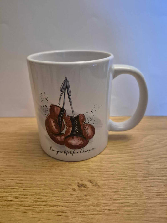 LIVE YOUR LIFE LIKE A CHAMPION - Boxing Themed Mug