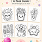 Cute Kawaii Colouring Book for Kids | 20 Adorable Colouring Pages