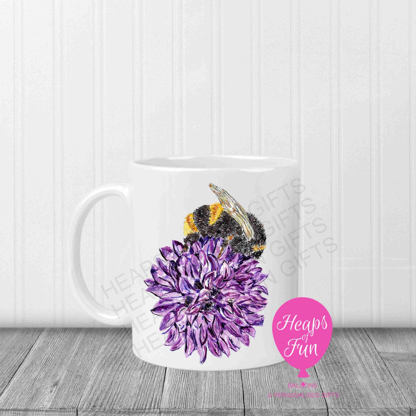 Bee on Flower Mug – Nature-Inspired Design | Ceramic Gift Mug