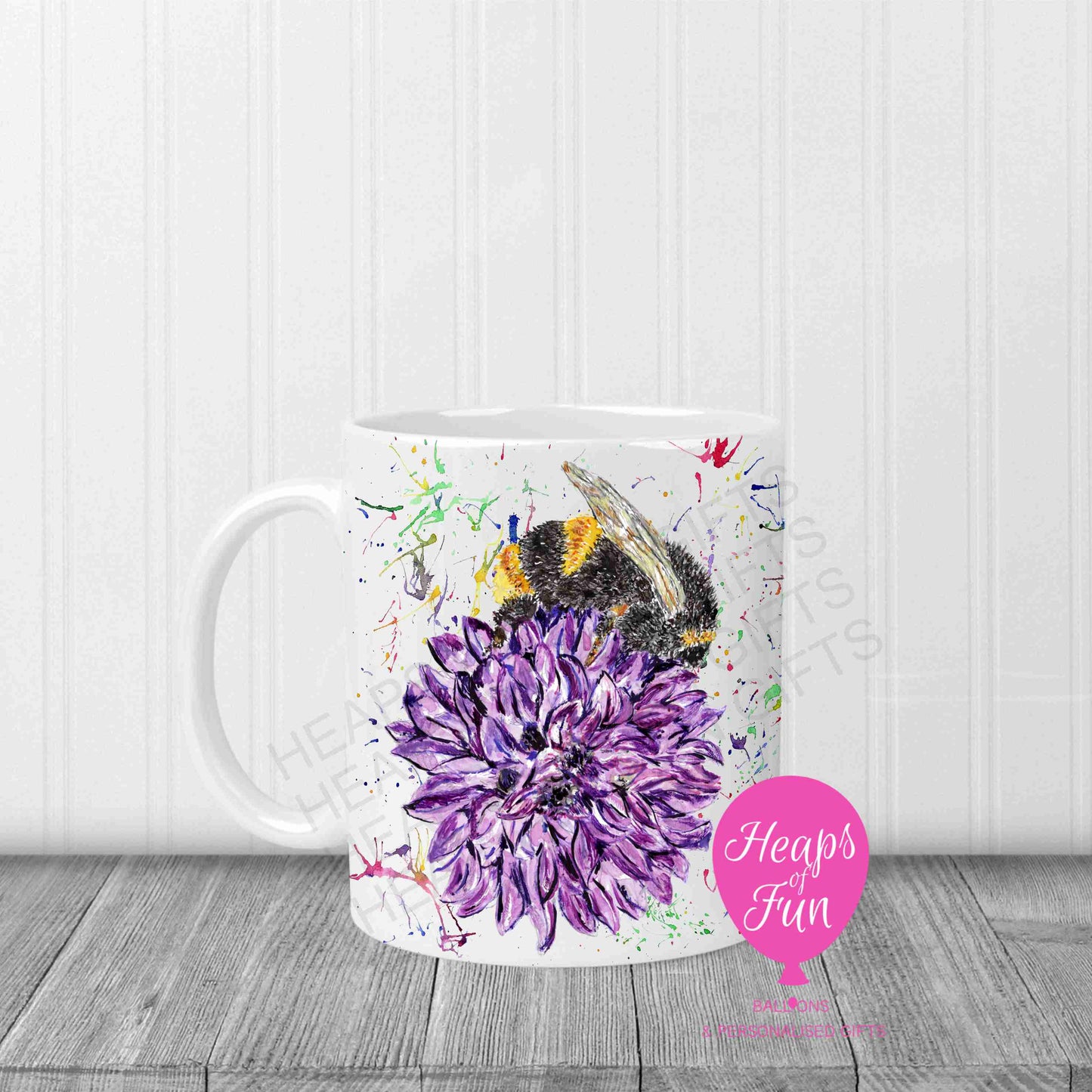Bee on Flower Mug – Nature-Inspired Design | Ceramic Gift Mug