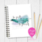 A5 Personalised Notebook – “Be Gentle to Yourself” Feather Design