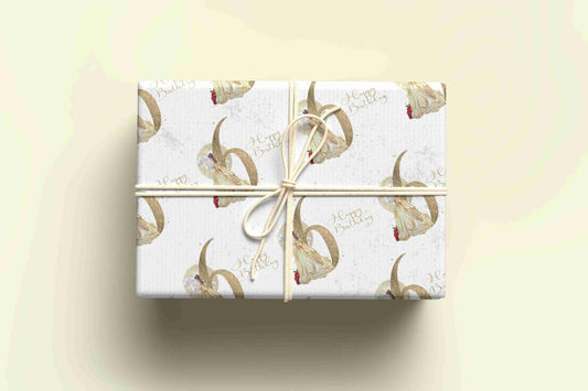 Personalised Belle Wrapping Paper Ages 1-9