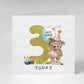 Bear Birthday Card - Age 1-9