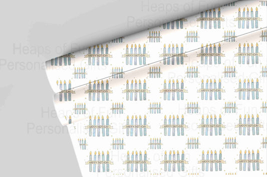 Birthday Candles Wrapping Paper