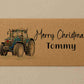 Personalised Blue Tractor Christmas Envelope – Perfect for Gifting Money, Vouchers & Gift Cards