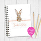 Personalised Bunny Notebook – Custom Animal Journal with Name