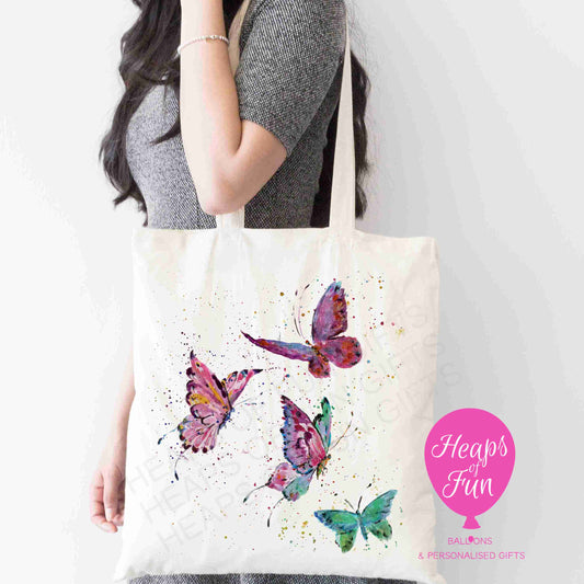 Colourful Butterfly Design Tote Bag – Bright & Eco-Friendly