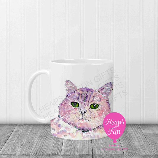 Cat Design Mug – Cute Feline Illustration | Perfect Gift for Cat Lovers