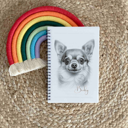 Sketchy Chihuahua Dog Notebook