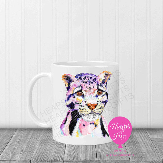 Clouded Leopard Mug – Wildlife Design | Big Cat Gift for Animal Lovers