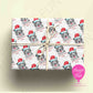 Personalised Collie Dog Christmas Wrapping Paper – Custom Name Gift Wrap