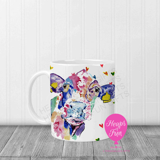 Cow Design Mug – Cute Farm Animal Illustration | Country Gift Idea