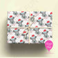 Personalised Cow Christmas Wrapping Paper – Custom Name Gift Wrap