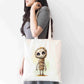 Creepy Mummy Tote Bag – Spooky Halloween Reusable Bag