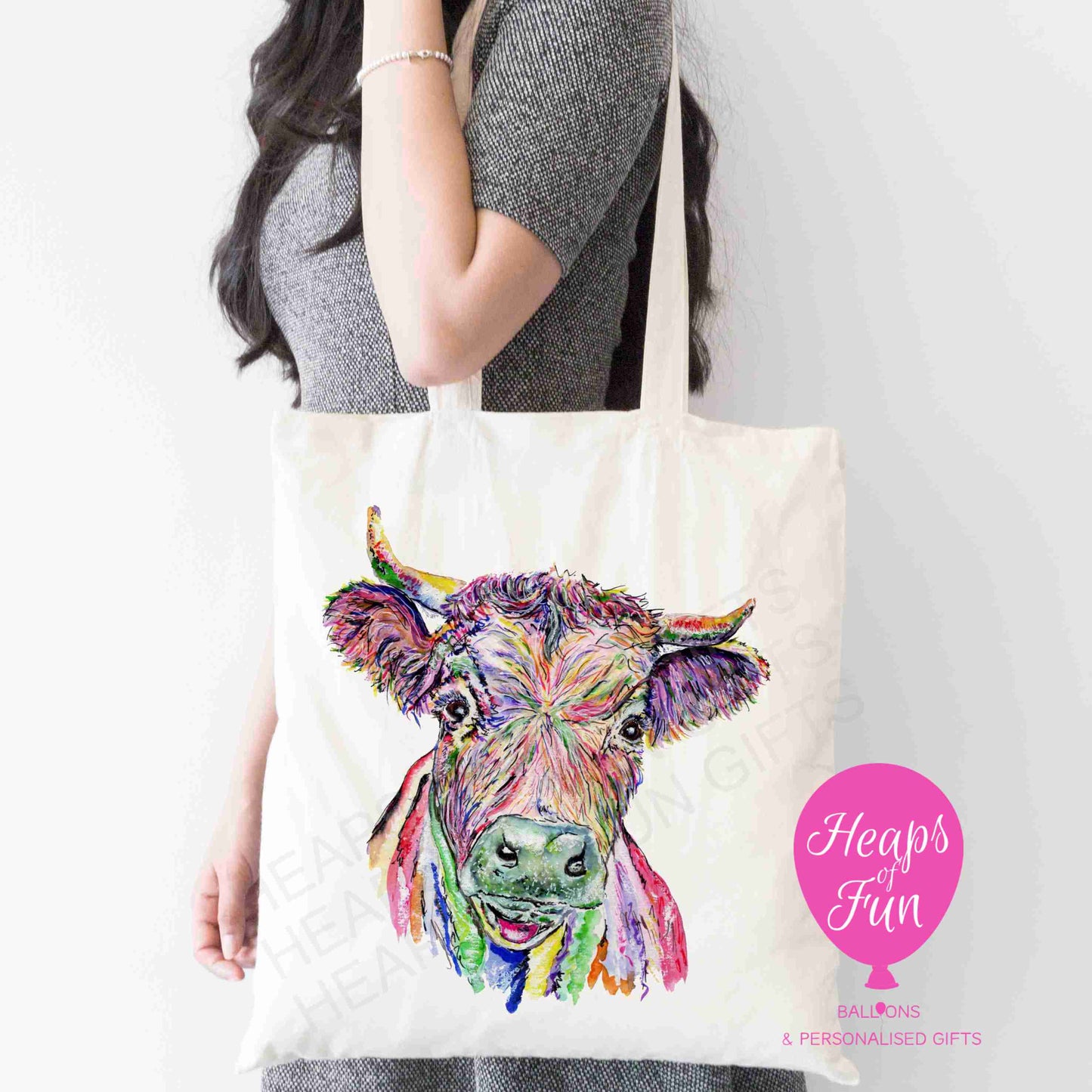 Colourful Dexter Cow Design Tote Bag – Charming & Eco-Friendly