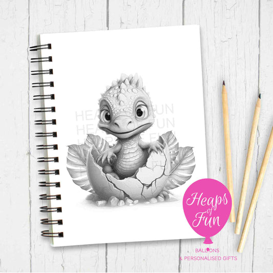 A5 Personalised Dinosaur Notebook –  Sketchy Design